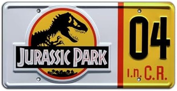 Jurassic Trilogy | Explorer #04 | Metal Stamped License Plate