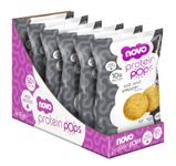 Novo Nutrition | Protein Pops | Healthy Savoury Snack with High Protein, Low Sugar and High Fibre | Pack of 6 x 45g (Salt and Pepper)