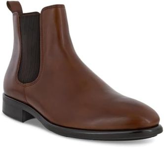 ECCO Men's Citytray Chelsea Boots, Cognac, 7 US