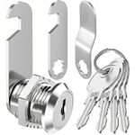 Litensh Mailbox Lock with 4 Keys, Cabinet Cam Lock, Letterbox Lock, Drawers Lock, Dresser Lock, Cupboard Door Lock, Furniture Locker Lock (20MM)