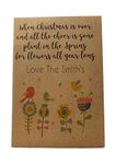 10 X Personalised Christmas Wildflower Seed Packets, Table Decoration, Stocking Filler, Card Filler eco Friendly Stocking Filler for Events, Celebrations, Charities, Functions, Corporate