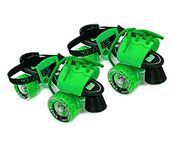 jaspo Kids Tenacity Zxi Plus Adjustable Senior Roller Skates Suitable For Age Group 6-14 Years. (Greenoutdoor Wheel)