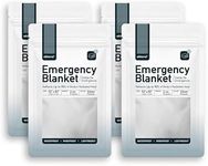 Altland 4 Pack of Emergency Blankets - Individually Packaged Silver Mylar Blankets