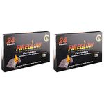 Tiger Tim Fireglow 48 Cubes Firelighters Superior Lignite Mess-Free Safe Odourless Instant Fire Starters for Wood Burners Barbecues Stoves Grills Campfires