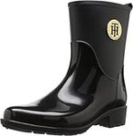 Tommy Hilfiger Women's Kippa Rain Boot, Black, 8