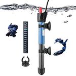FEDOUR 25W 50W 100W 300W Submersible Adjustable Aquarium Heater, for 3–70 Gallon Fish Tank (50W for 5~15gallon)