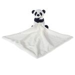 Apricot Lamb Stuffed Animals Security Blanket Panda Infant Nursery Character Blanket Luxury Snuggler Plush (White Panda, 14 Inches)