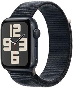 Apple Watch SE (2nd Gen) [GPS 44-mm] Smartwatch with Aluminum Case with Midnight Sport Loop One Size