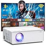 5G WiFi Bluetooth Projector with Sc
