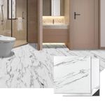 Art3d Peel and Stick Floor Tile, 30-Pack 12 x 12in. Covers 30 Sq.ft, Waterproof Vinyl Flooring Tiles Self Adhesive for Kitchen, Bathroom & Bedroom - Gray Marble