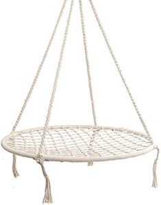 Gardeon Hammock, 3 Spider Chair Portable Camping Swing Hanging Chairs Hammocks Patio Backyard Porch Outdoor Indoor Furniture, with Cushions Easy Installation Cream