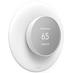 elago Wall Plate Cover Plus 2 Compatible with Google Nest Thermostat 2020 [White] - Durable Polycarbonate Material, Easy Installation, Complementary Design