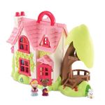 Happyland Early Learning Centre Cherry Lane Cottage – Imagination Playset with Characters Figures and House for Toddlers Ages 18 months to 5 years