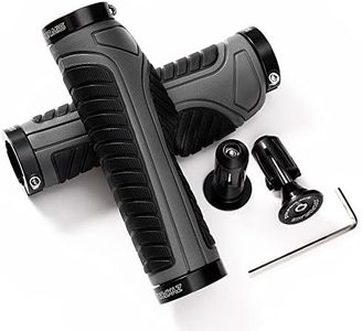 Bike Handlebar Grips, Non-Slip Ergonomic Design, Aluminum Double Lock-On, Compatible with MTB, BMX, Scooter, Urban Bikes