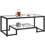 Yaheetech Coffee Table, Tempered Gl
