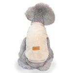 YAODHAOD Dog Clothes Pet Plush pullover Dog Sweater Soft Thickening Warm Pup Dogs Shirt Winter Puppy Sweater for Dogs Cats (apricot, M)