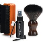 6-in-1 Vinyl Record Cleaning Kit | Vinyl Record Cleaner Kit – Includes 2in1 Velvet Microfiber Brush, Soft Antistatic Nano Fiber Brush, Cleaning Liquid, Duster & Stylus Brush, Storage Box, for Records