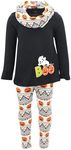 Unique Baby Girls Toddler 3 Piece Halloween Pumpkin Ghost Outfit (5)