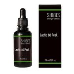 SHIBIS Lactic 80 Peel, Lactic Acid 80% 30 ml with Neutralizer 100 ml Chemical Peel, Peeling Kit