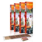 APPU's Gandhadagudi - AGARBATHIE/AGARBATTI - Forest Sandalwood Incense Sticks for Puja, Meditation, Festivals and Occasions - Dispells Stress and Bad Odour (90 Grams) (Pack of 4)