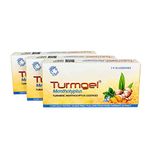 Turmgel Mentholyptus Turmeric Lozenges| Maintains Oral Hygiene & Relief from Cough, Cold & Sore Throat| Pack of 3 (30 Lozenges) Sharpens Immunity| Sugar-Free| Available in Pack of 1, 3, 10 & 18