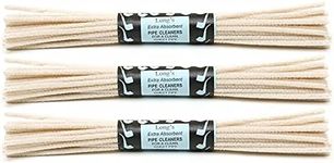 3 Packs of 32 BJ Long 12" Extra Absorbent Churchwarden Pipe Cleaners - 7602-3Q