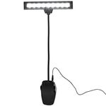 SUPVOX Clip-on Music Stand Orchestra Light- Adjustable Reading Light USB Desk Lamp 9 Bright LEDs Includes USB Cord for Reading, DJs, Artists, Crafting