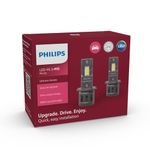 Philips Ultinon Access LED car headlight bulb (H3), ultra-compact direct-fit, 80%, 6.000K, set of 2