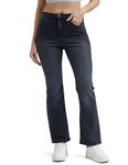 INKD Classic Women's Mid Rise Jeans (INKSS24WJN-410_Graphite, 36