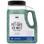 Natural Rapport Pet Friendly Ice Melt - Calcium Chloride Free, Pet Safe Ice Melter, Rock Salt Alternative - Time Release Deicer Formula Lasts 3X Longer (10 lb)