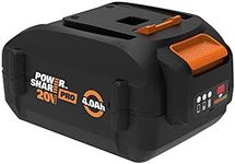 WORX WA3012 20V Power Share PRO 4.0Ah Lithium-Ion High-Capacity Battery, Black and Orange