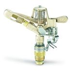 Rain Bird 35ADJTNTB Brass Impact Sprinkler, Adjustable 0° - 360° Pattern, 23' - 50 Spray Distance