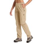 Women's Hiking Pants Convertible Quick Dry Stretch Lightweight Zip-Off Outdoor Fishing Travel Safari Pants