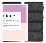 Diane Foam Rollers, Black, 1.25", 8