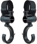 Babyfond Stroller Hook, 2 Pack of Multi Purpose Hooks - 360 Degree Swivel Firm Non-Slip Stroller Hook for Buggy,Baby Carrier,Bike Bicycle,Car Headrest