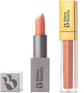 Rinna Beauty Lip Bundle - Mrs. Hamlin Lipstick & No Filter Lip Plumping Gloss - Vegan, Anti-Aging, Hydrating, Moisturizing and Long-Lasting (Variety Pack of 2)