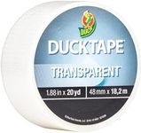 Duck Transparent Tape Brand Clear Duct Tape, 48 mm x 18 Meter, Single Roll