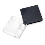 Carson GN-44 Magniflip Plus Folding 2.5x/5x/7x Pocket Magnifier with Built-In Case, Black