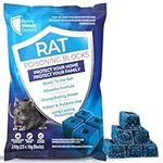 Rat & Mouse Poisoning Block Bait 250g - Super Strength Rat Poison for Big Pest Control, Effective Rat Poisoning, Rat Killer Bait Blocks for Indoor & OutdoorUse