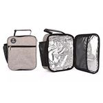 Insulated Lunch Box for Adults and Kids - Professional Work Lunch Bag for Men and Women - Spacious and Heavy Duty School Lunchbox for Boys and Girls (Light Grey)
