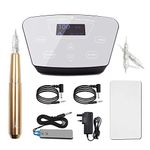 TATELF Permanent Makeup Machine Premium Microshading Machine Kit with Touch Power for Eyebrows Eyeliner Lips Gold