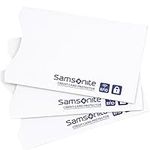 Samsonite 3-Pack Credit Card RFID Sleeves, White, One Size