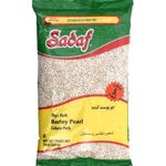 Sadaf Pearl Barley - Pearled Barley Grain for Cooking and Food Flavoring - Cebada en Grano - Kosher - 680 gr Resealable Bag