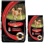 PURINA Supercoat Adult Dry Dog Food, Chicken Flavour, Combo Pack - 8 Kg + 2 Kg