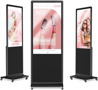 JASZDOT 65'' 4k UHD Digital Signage Commercial Display LCD IPS Floor Standing Monitor Advertising Screen Android OS with HDMI in