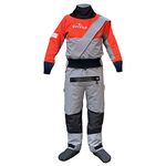 Mens Dry suit Fully Drysuit with Detachable Hood for Kayaking Swimming Paddling in Cold Water, Neoprene Gaskets, X-Large