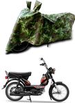 KEDIT ™ -New TVS XL 100 Water Resistant - UV Protection & Dust Proof Full Bike - Scooty Two Wheeler Body Cover for TVS XL 100 (Green Jungle/Military Colour)