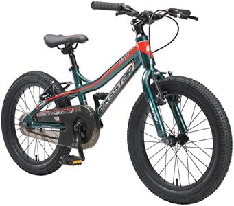 BIKESTAR Vélo Enfant en Aluminium, Garcons et Filles de 5 Ans | Bicyclette de Montagne VTT 18 Pouces avec Freins en V | Vert