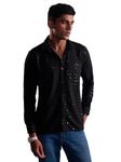 VM Men's Black Rayon Ethnic Shirt_VMMSH255BL_40