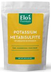 Potassium Metabisulfite (8oz)| Packed in Canada| 100% Pure Food-Grade and Kosher Friendly Additive| Preservative and Antioxidant; Used for Homebrewing, Winemaking, Baking and Fruits; Equipment Sanitizer| by Elo’s Premium